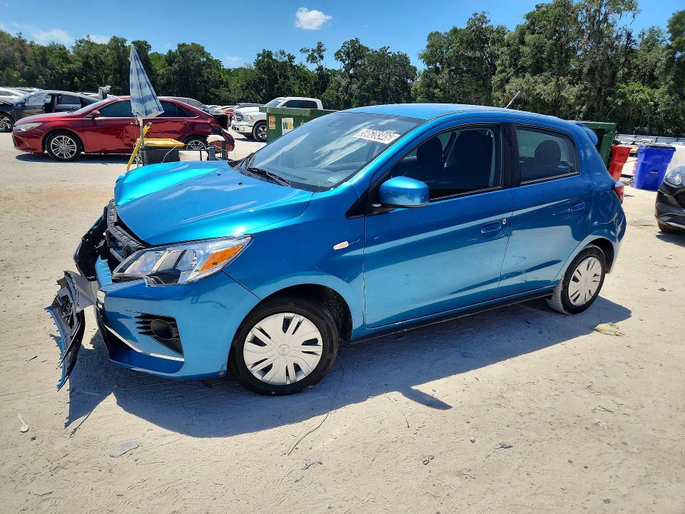 2024 Mitsubishi Mirage VIN ML32AUHJ2RH025249 COPART salvage auction — FRONT END, FL - CERTIFICATE OF TITLE (P), sold $5,500 on 2026-07-15 (photo 1)