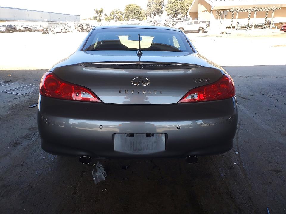 2011 Infiniti G VIN JN1CV6FE1BM950855 COPART salvage auction — UNDERCARRIAGE, Ca - Dis/Dlr/Exp Only Clean Title, sold $1,400 on 2026-07-16 (photo 6)