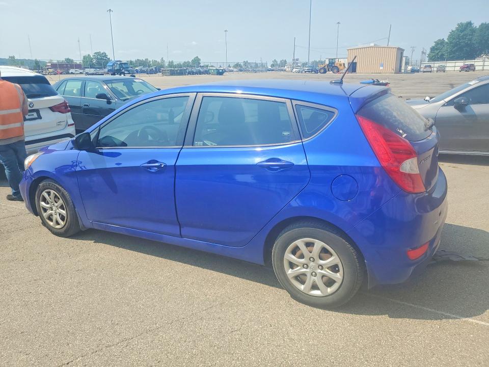 2013 Hyundai Accent VIN KMHCT5AE9DU092926 COPART salvage auction — REAR END, Oh - Cert Of Title-Salvage, sold $500 on 2026-07-22 (photo 2)