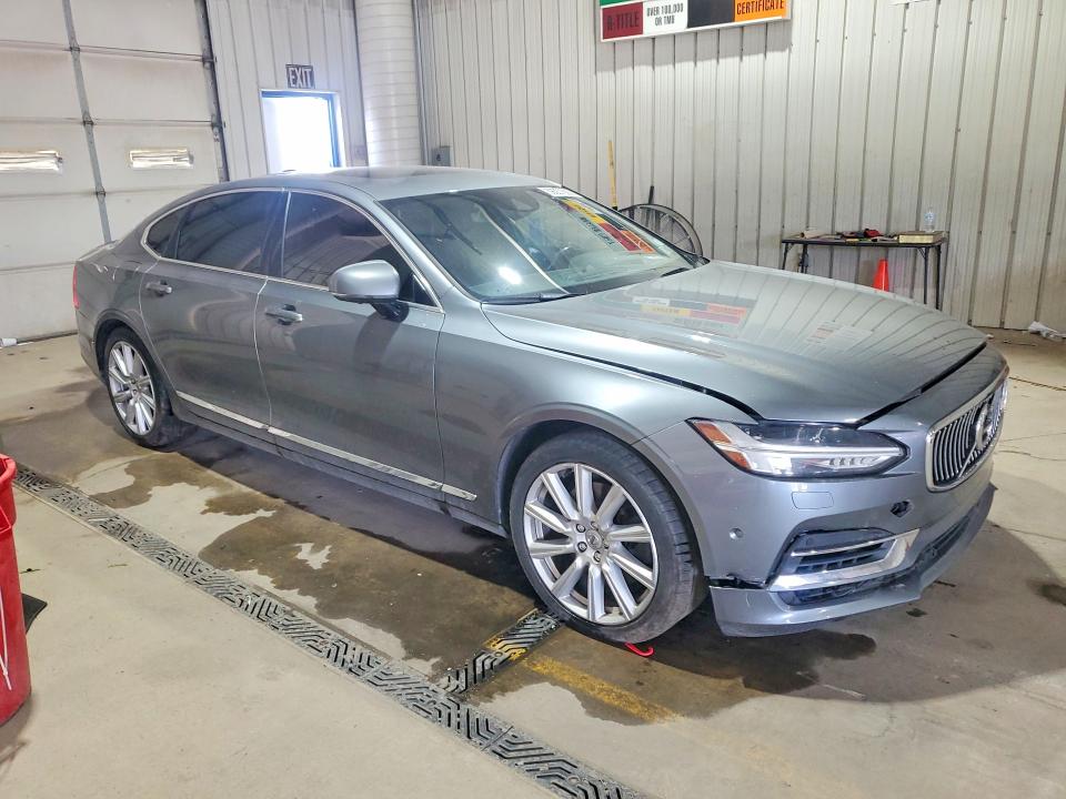 2018 Volvo S90 VIN LVYBC0AL3JP030264 COPART salvage auction — FRONT END, Pa - Cert Of Title (P), sold $3,800 on 2026-07-09 (photo 4)