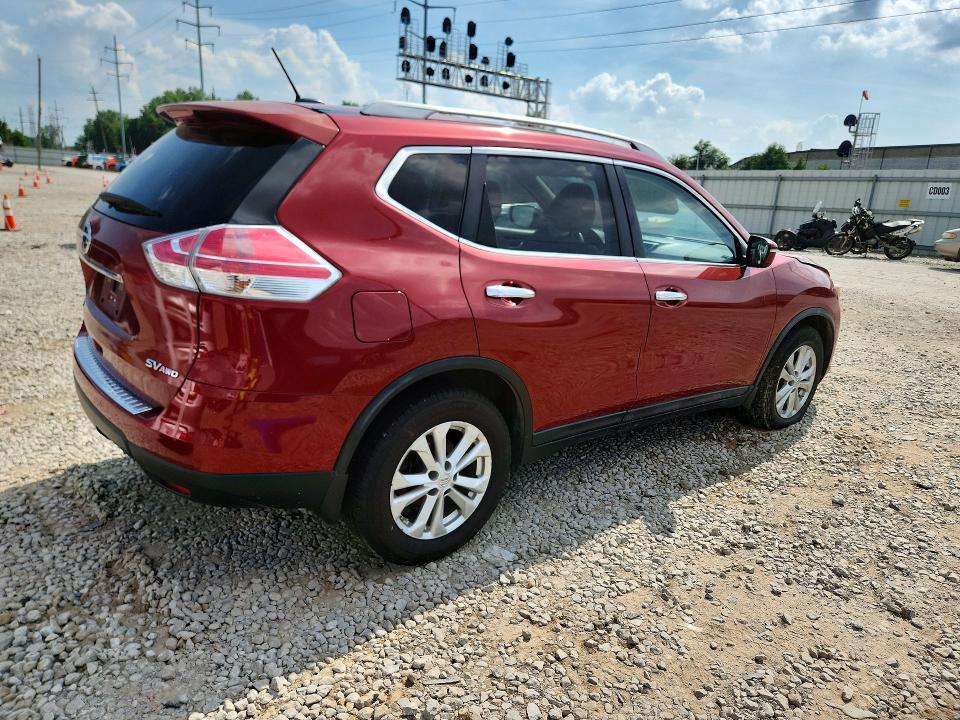 2015 Nissan Rogue VIN KNMAT2MV8FP512960 COPART salvage auction — FRONT END, Oh - Certificate Of Title, sold $600 on 2026-07-24 (photo 3)