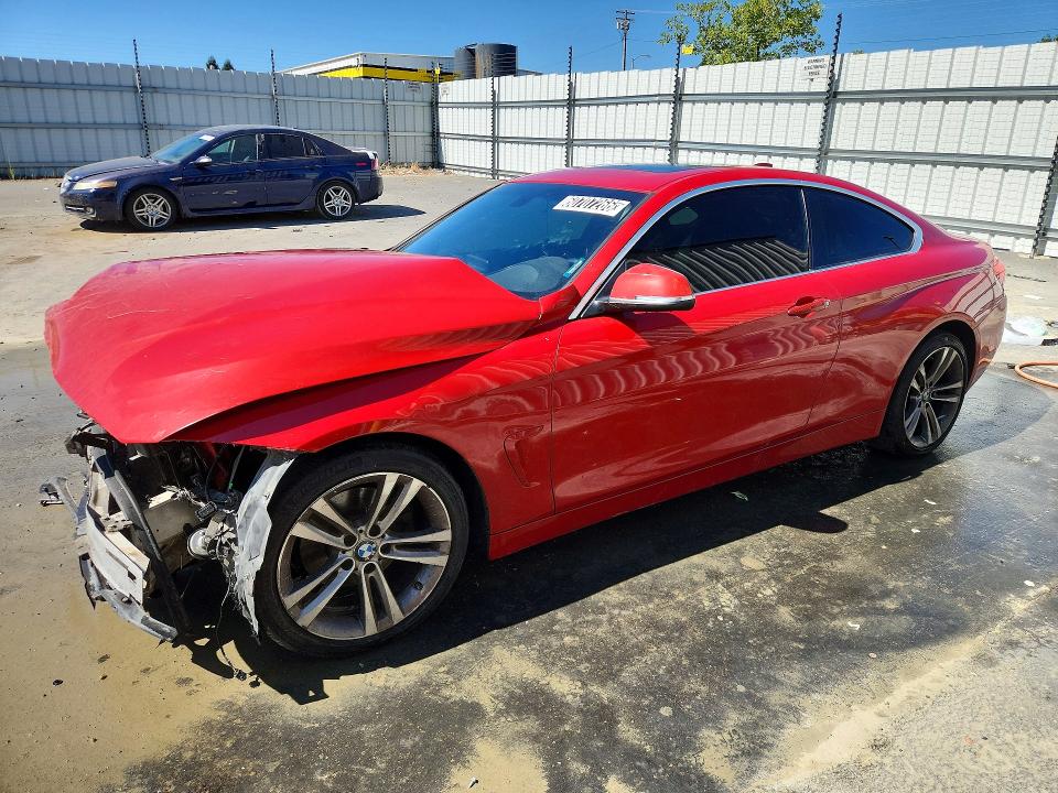 2017 BMW 4 series VIN WBA4R7C57HK876455 COPART salvage auction — FRONT END, CA - CERT OF TITLE-SALVAGED, sold $600 on 2026-08-04 (photo 1)