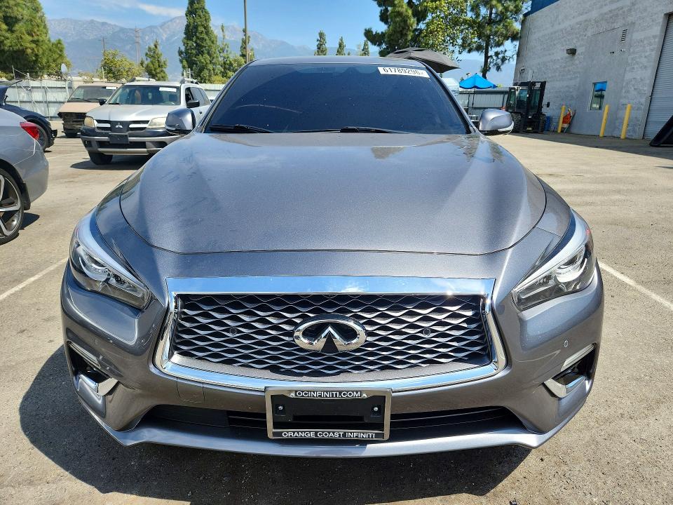 2024 Infiniti Q50 VIN JN1EV7BP9RM601796 COPART salvage auction — SIDE, Salvage Title, sold $9,700 on 2026-09-01 (photo 5)