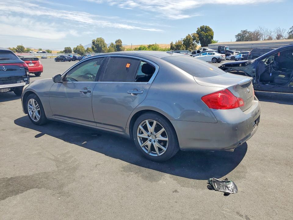 2013 Infiniti G VIN JN1CV6AP3DM306916 COPART salvage auction — VANDALISM, CA - SALVAGE CERTIFICATE, sold $3,100 on 2026-07-15 (photo 2)