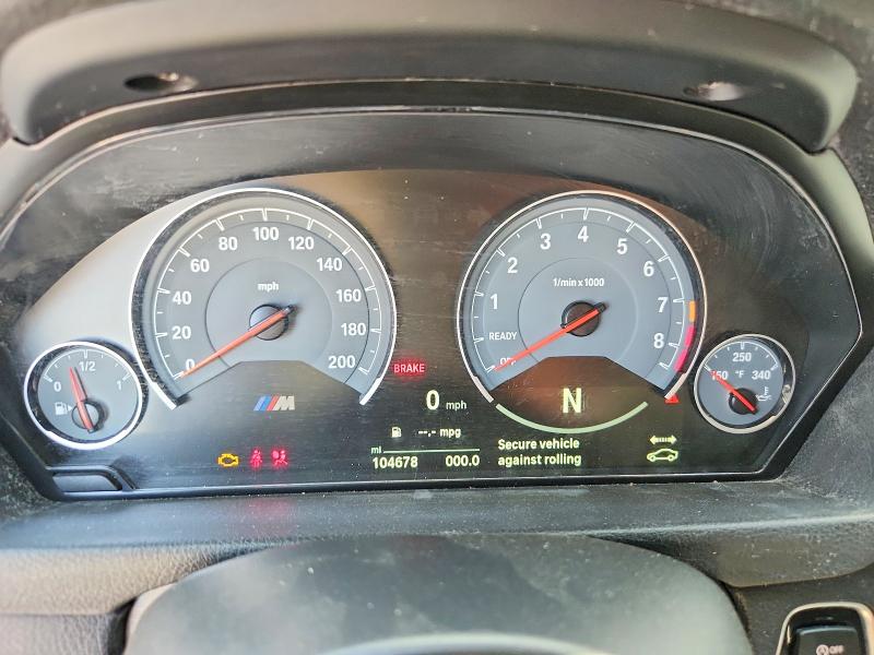 2016 BMW M3 VIN WBS8M9C5XG5D31311 COPART salvage auction — NORMAL WEAR, TX - CERTIFICATE OF TITLE, sold $600 on 2026-07-27 (photo 9)