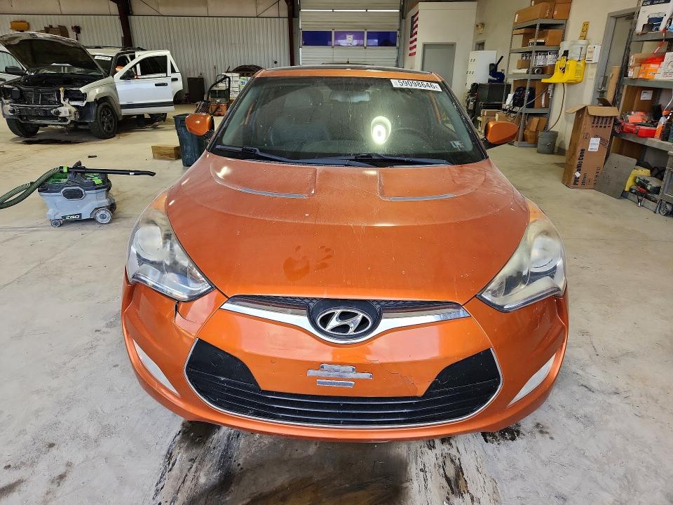 2013 Hyundai Veloster VIN KMHTC6AD2DU087127 COPART salvage auction — REAR END, PA - CERTIFICATE OF SALVAGE, sold $375 on 2026-07-24 (photo 5)