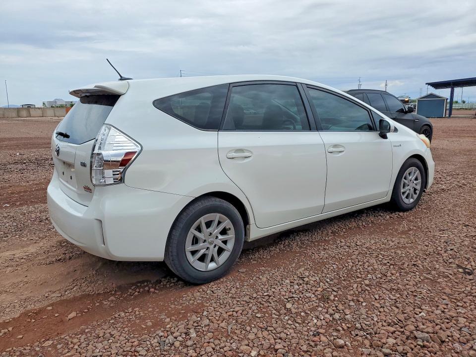2012 Toyota Prius v VIN JTDZN3EU9C3028100 COPART salvage auction — MECHANICAL, Az - Certificate Of Title, sold $2,300 on 2026-07-23 (photo 3)