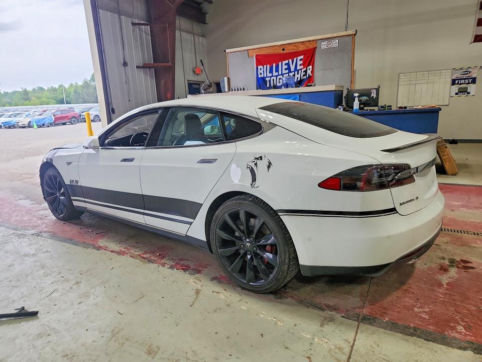 2014 Tesla Model s VIN 5YJSA1H25EFP64856 COPART salvage auction — FRONT END, Ny - Mv-907A Salvage Certificate, sold $4,100 on 2026-07-27 (photo 2)