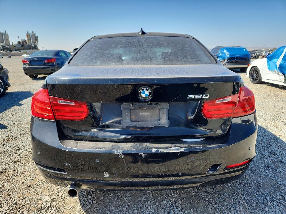 2014 BMW 3 series VIN WBA3D3C57EK155857 COPART salvage auction — REAR END, Ca - Cert Of Title-Salvaged, sold $350 on 2026-07-28 (photo 6)