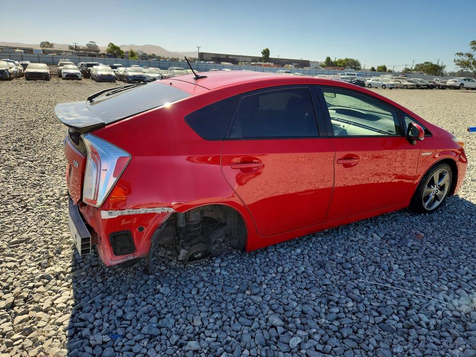 2015 Toyota Prius VIN JTDKN3DU6F0415132 COPART salvage auction — REAR END, Ca - Salvage Certificate, sold $1,150 on 2026-07-30 (photo 3)
