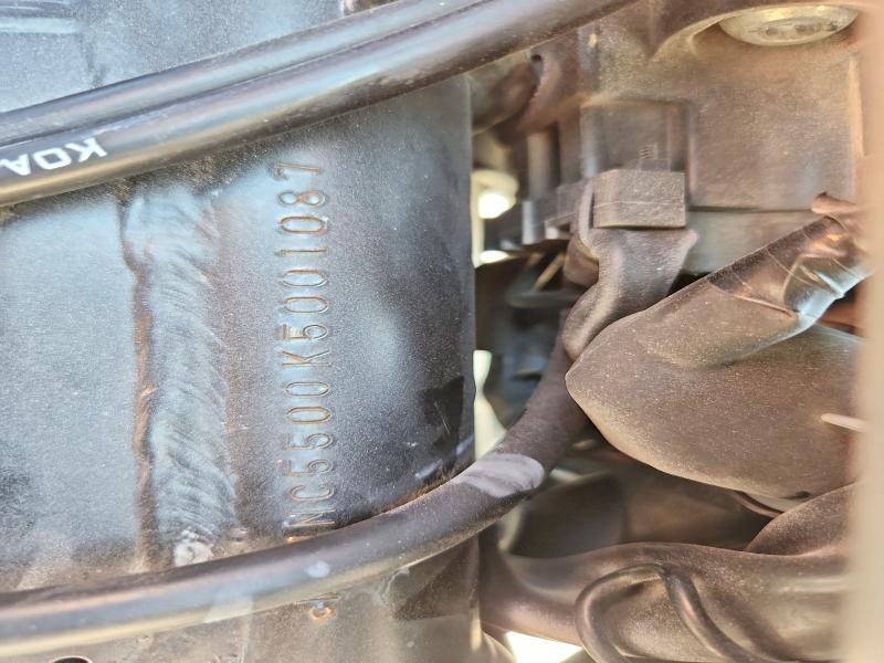 2019 Honda VIN MLHNC5500K5001087 COPART salvage auction — UNKNOWN, Tx - Salvage Vehicle Title, sold $325 on 2026-07-09 (photo 9)