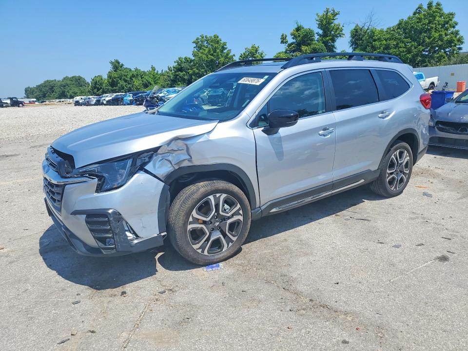 2025 Subaru Ascent VIN 4S4WMAPDXS3443024 COPART salvage auction — FRONT END, Mo - Salvage Certificate Of Title, sold $14,300 on 2026-08-25 (photo 1)