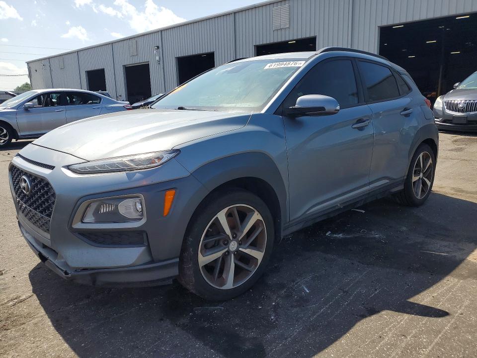2019 Hyundai Kona VIN KM8K53A50KU250495 COPART salvage auction — FRONT END, Fl - Certificate Of Title, sold $15 on 2026-07-27 (photo 1)