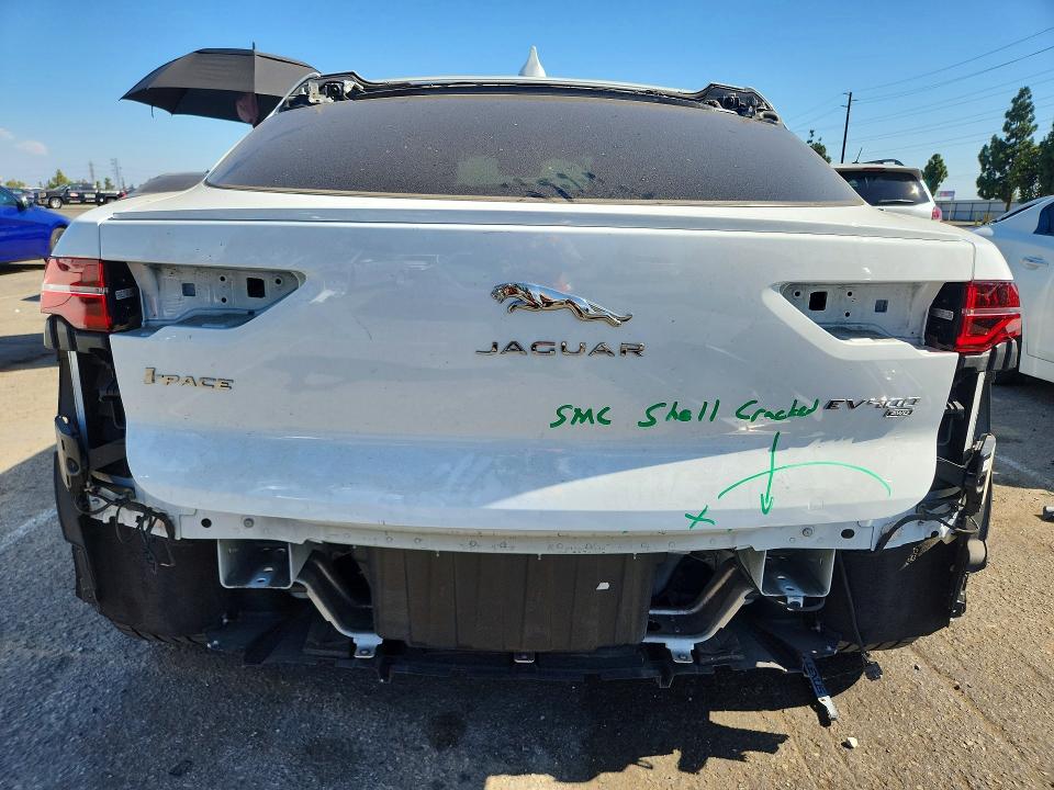 2020 Jaguar I-pace VIN SADHB2S14L1F85329 COPART salvage auction — FRONT END, Ca - Salvage Certificate, sold $7,400 on 2026-08-25 (photo 6)