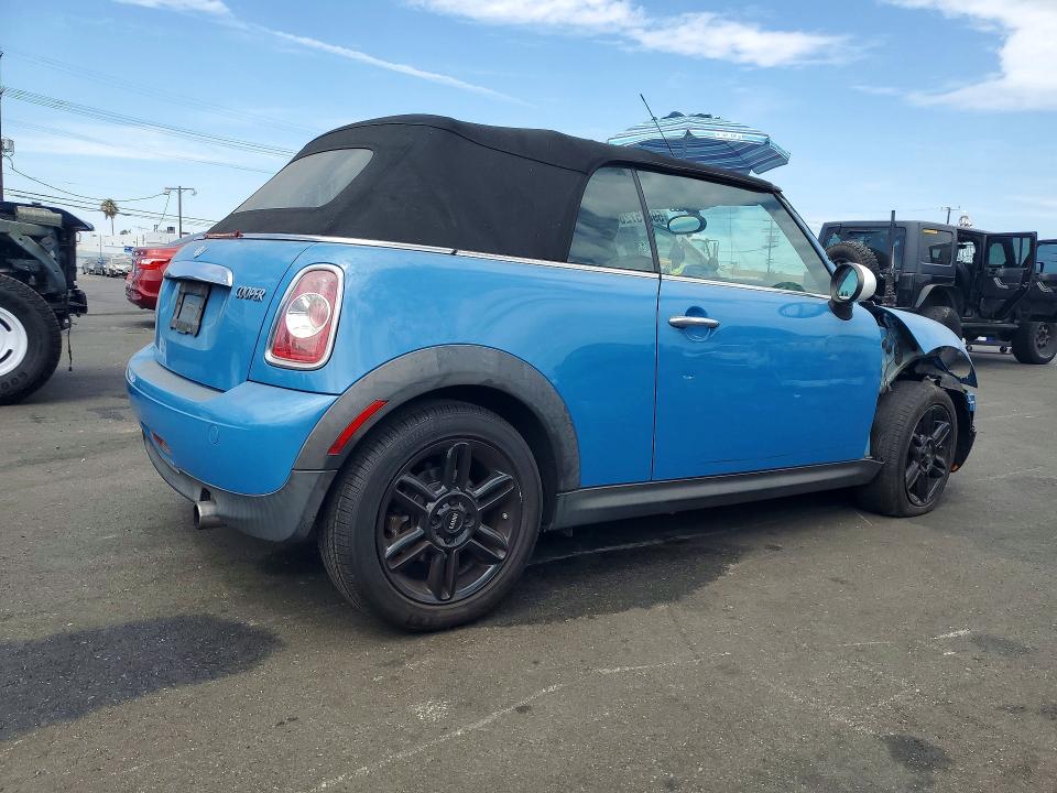 2014 Mini Cooper VIN WMWZN3C53ET570000 COPART salvage auction — FRONT END, Ca - Salvage Certificate, sold $725 on 2026-07-20 (photo 3)