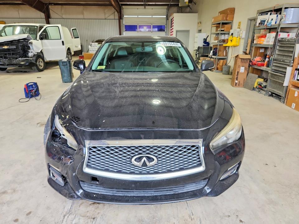 2014 Infiniti Q50 VIN JN1BV7APXEM671631 COPART salvage auction — FRONT END, Pa - Certificate Of Salvage, sold $2,800 on 2026-07-10 (photo 5)