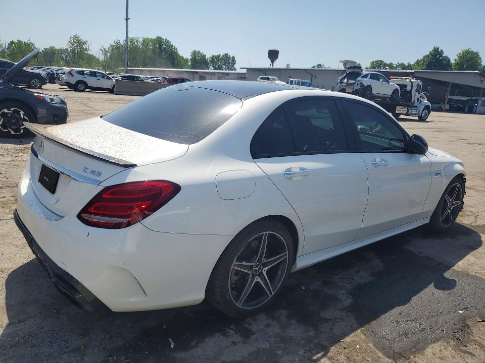 2017 Mercedes-benz C-klasse amg VIN 55SWF6EB5HU230179 COPART salvage auction — FRONT END, Ny - Mv-907A Salvage Certificate, sold $7,500 on 2026-07-07 (photo 3)