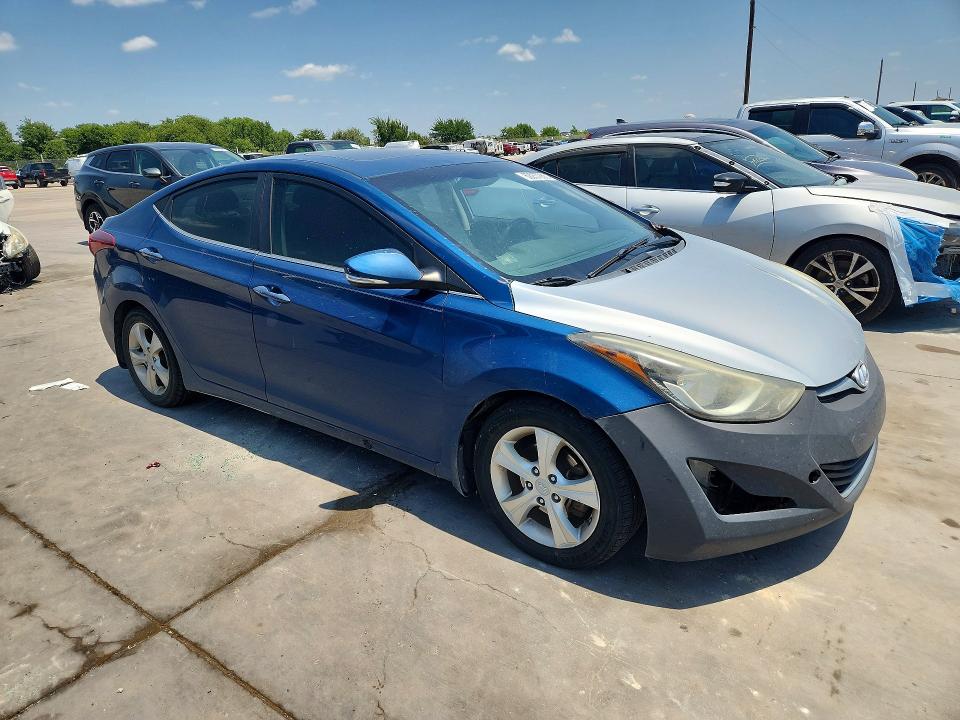 2016 Hyundai Elantra VIN KMHDH4AE0GU568629 COPART salvage auction — FRONT END, TX - CERTIFICATE OF TITLE, sold $1,200 on 2026-08-02 (photo 4)