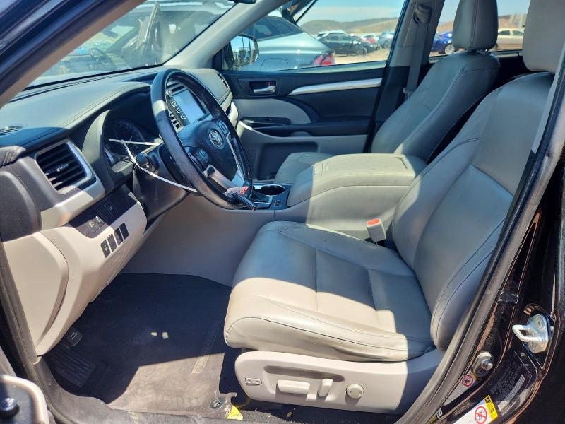 2019 Toyota Highlander VIN 5TDKZRFH4KS559213 COPART salvage auction — FRONT END, Sc - Salvage Title, sold $200 on 2026-07-21 (photo 7)