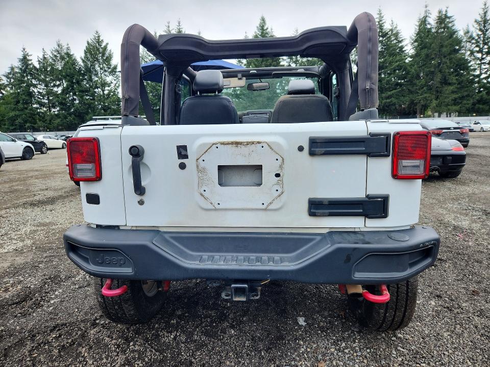2016 Jeep Wrangler / VIN 1C4BJWCG3GL128338 COPART salvage auction — FRONT END, Wa - Bill Of Sale, sold $3,800 on 2026-07-31 (photo 6)