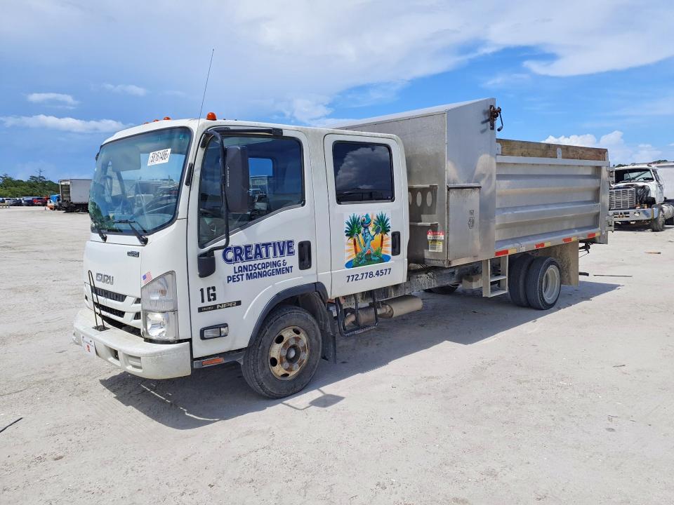 2020 Isuzu Npr VIN 54DB4J1B0LS801017 COPART salvage auction — FRONT END, Fl - Certificate Of Destruction, sold $300 on 2026-07-29 (photo 1)