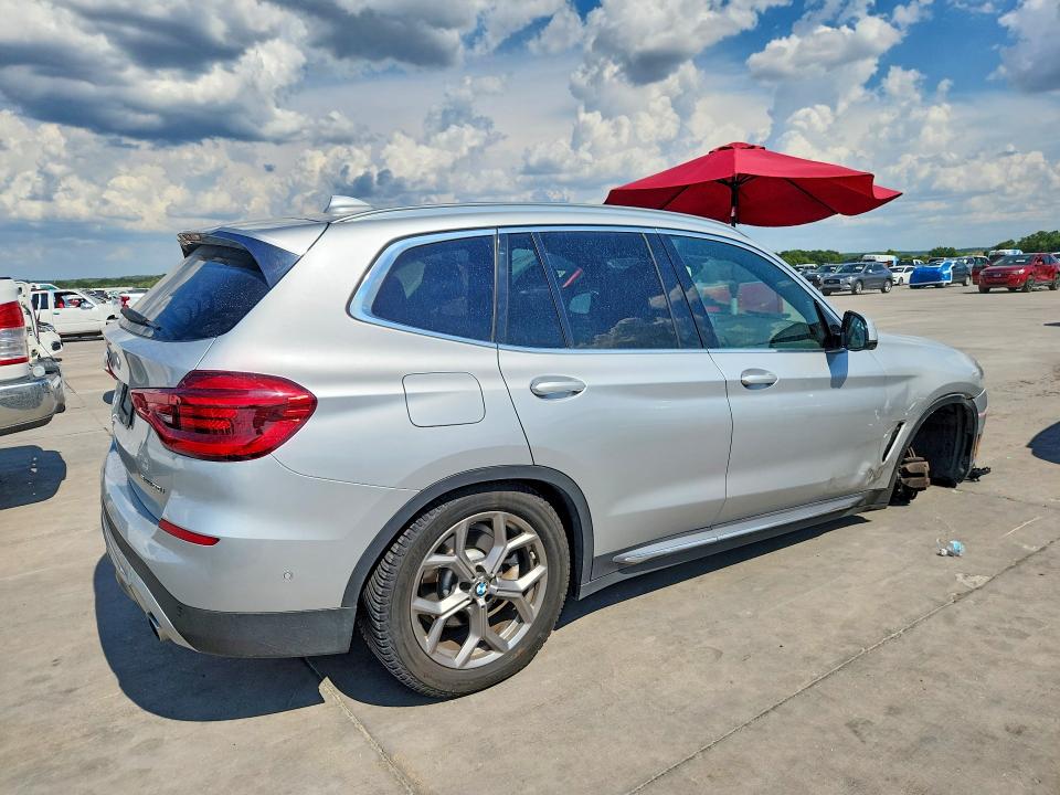 2020 BMW X3 VIN 5UXTY3C0XL9C28981 COPART salvage auction — FRONT END, Tx - Salvage Vehicle Title, sold $6,900 on 2026-07-13 (photo 3)