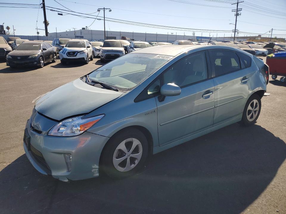 2014 Toyota Prius VIN JTDKN3DU1E1829038 COPART salvage auction — REAR END, Ca - Salvage Certificate, sold $3,200 on 2026-07-15 (photo 1)