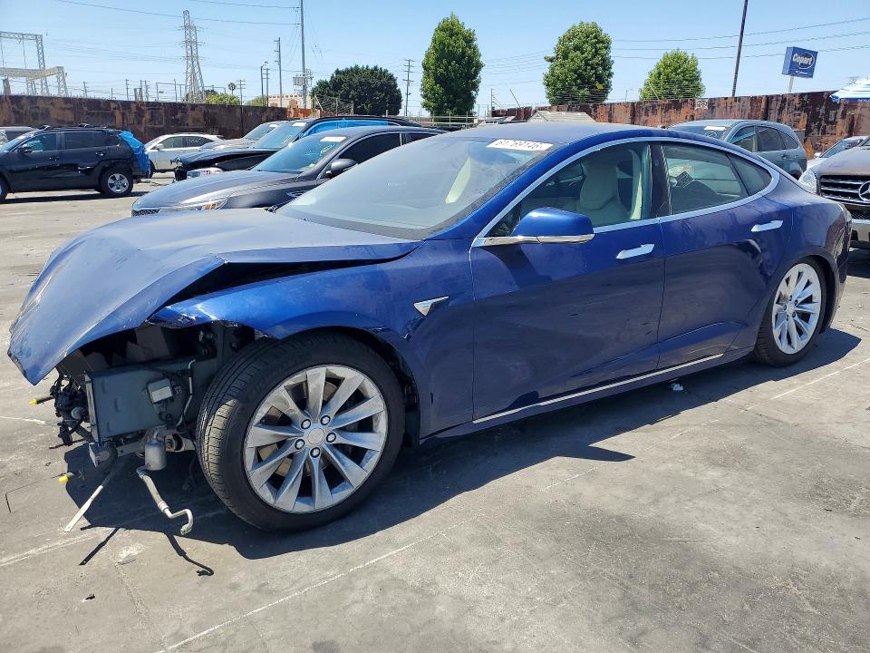 2017 Tesla Model s VIN 5YJSA1E22HF187566 COPART salvage auction — FRONT END, Ca - Dis/Dlr/Exp Only Clean Title, sold $225 on 2026-07-29 (photo 1)