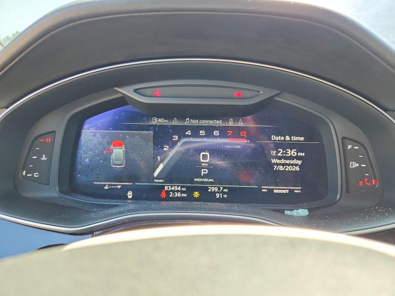 2020 Audi Sq8 VIN WA1AWAF13LD024552 COPART salvage auction — FRONT END, Ma - Cert Of Title-Salvage, sold $26,500 on 2026-08-19 (photo 9)