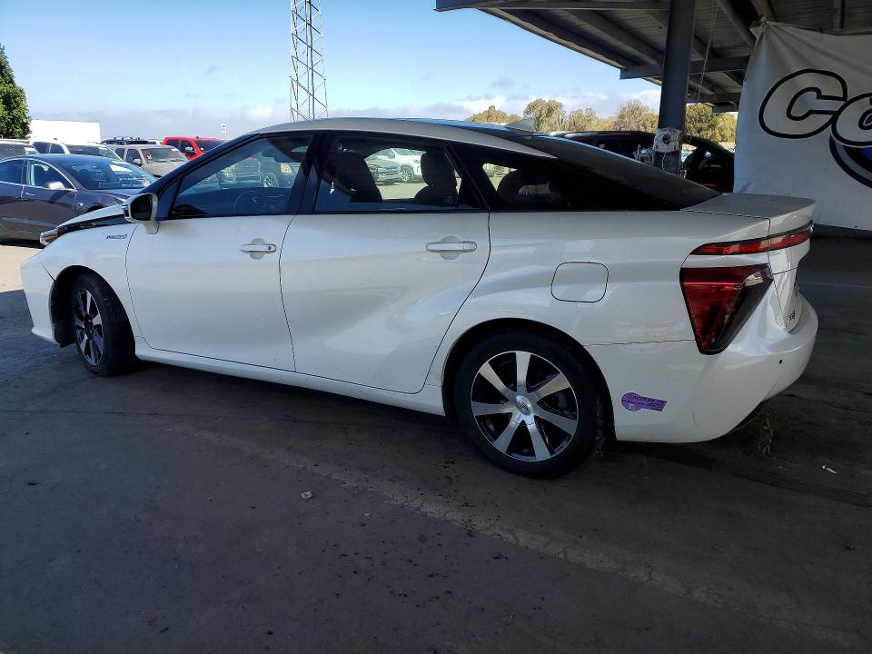 2019 Toyota Mirai VIN JTDBVRBD1KA005624 COPART salvage auction — REAR END, CA - DLR/DIS/EXP ONLY SALVAGE TITLE, sold $525 on 2026-07-30 (photo 2)