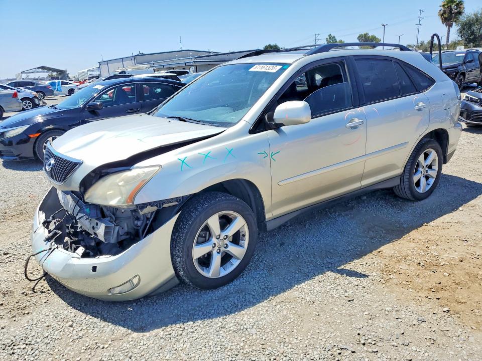 2006 Lexus Rx VIN JTJHA31U060105601 COPART salvage auction — FRONT END, Ca - Salvage Certificate, sold $125 on 2026-07-21 (photo 1)