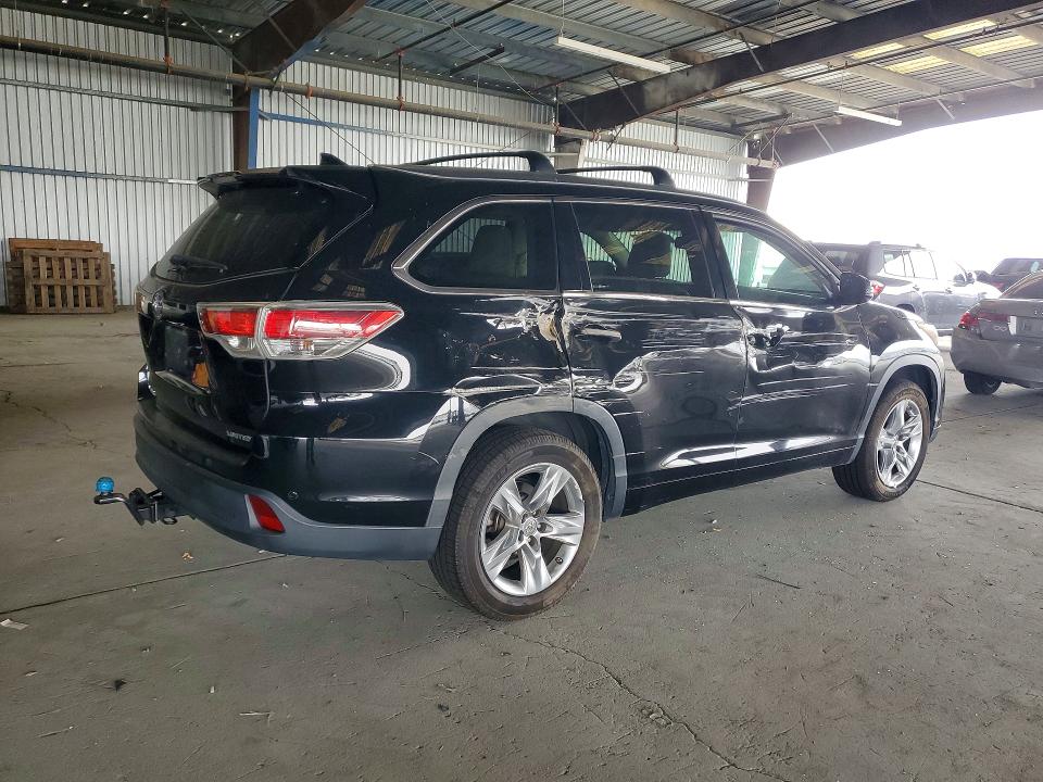 2015 Toyota Highlander VIN 5TDYKRFH5FS048520 COPART salvage auction — SIDE, Ca - Salvage Certificate, sold $4,250 on 2026-07-23 (photo 3)
