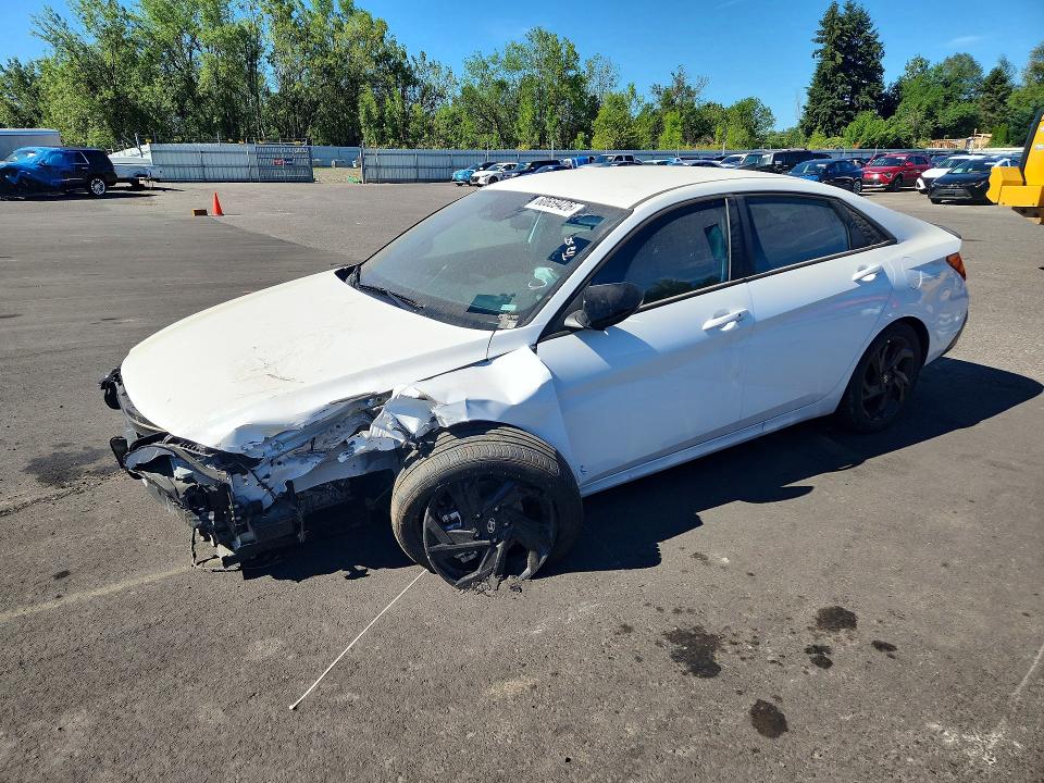 2026 Hyundai Elantra VIN KMHLM4DG0TU207741 COPART salvage auction — FRONT END, Az - Cert Of Title - Salvage, sold $4,200 on 2026-07-29 (photo 1)