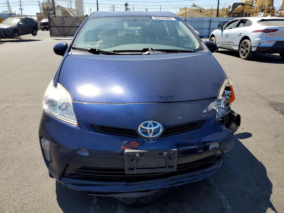 2015 Toyota Prius VIN JTDKN3DU2F0484724 COPART salvage auction — FRONT END, Ca - Salvage Certificate, sold $2,900 on 2026-07-15 (photo 5)