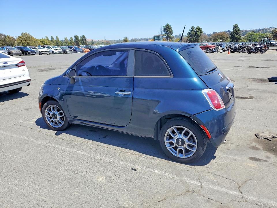 2013 Fiat 500 VIN 3C3CFFAR5DT511647 COPART salvage auction — REAR END, CA - SALVAGE CERTIFICATE, sold $525 on 2026-08-14 (photo 2)