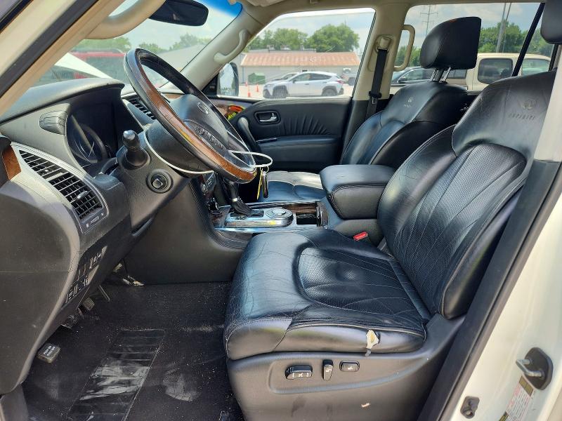 2012 Infiniti Qx56 VIN JN8AZ2NF0C9516141 COPART salvage auction — FRONT END, Oh - Certificate Of Title, sold $1,300 on 2026-07-31 (photo 7)
