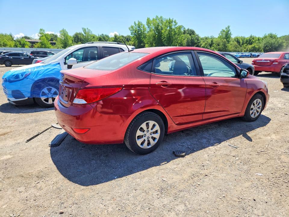 2017 Hyundai Accent VIN KMHCT4AE5HU381415 COPART salvage auction — REAR END, Ma - Cert Of Title-Salvage, sold $600 on 2026-07-29 (photo 3)
