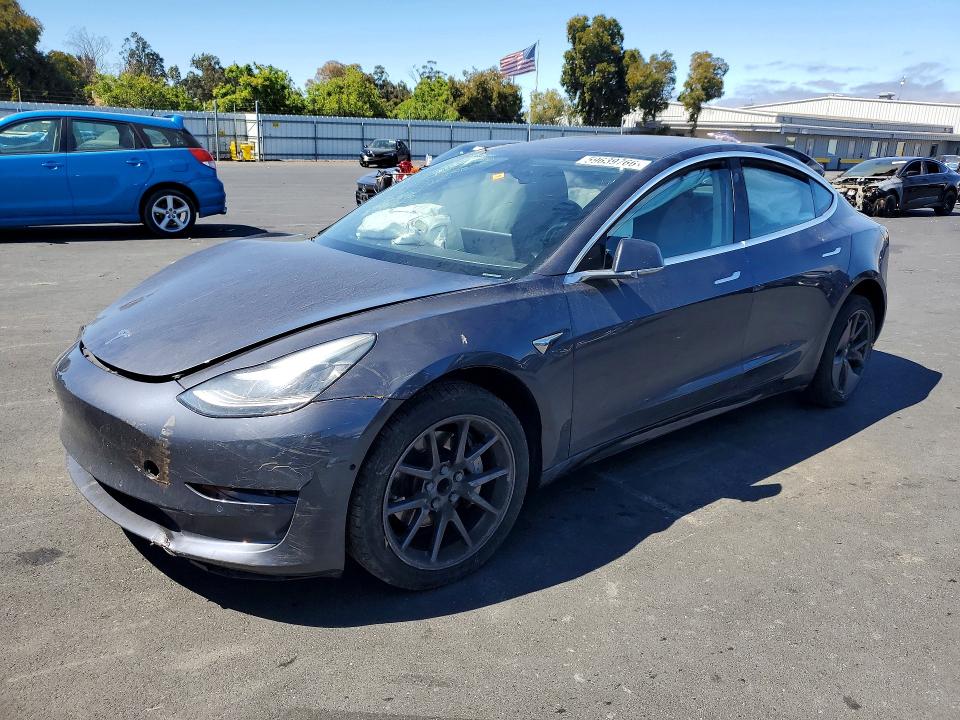 2018 Tesla Model 3 VIN 5YJ3E1EA5JF102032 COPART salvage auction — FRONT END, Ca - Salvage Certificate, sold $3,000 on 2026-07-20 (photo 1)