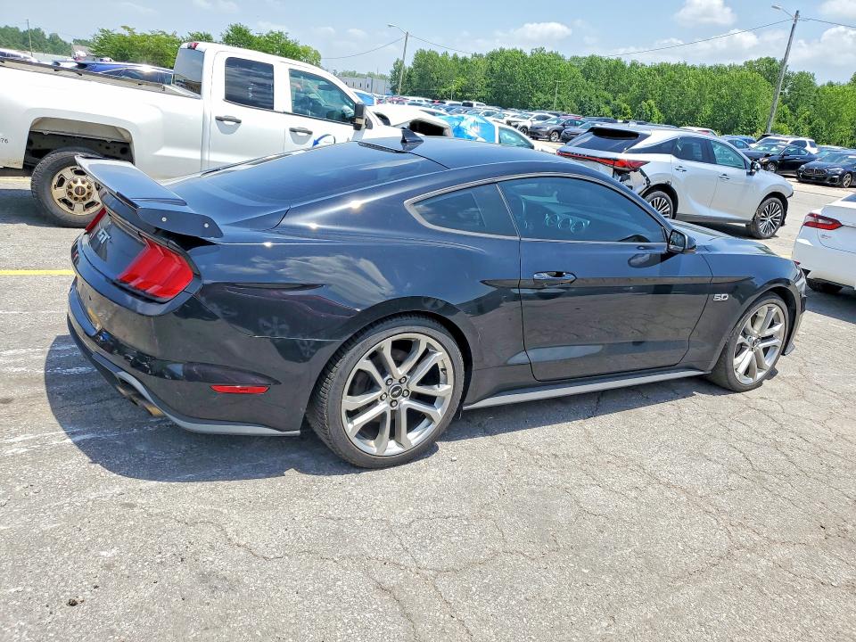 2021 Ford Mustang VIN 1FA6P8CF4M5110777 COPART salvage auction — WATER/FLOOD, Ky - Cert Of Title-Salvage Water, sold $13,100 on 2026-08-03 (photo 3)