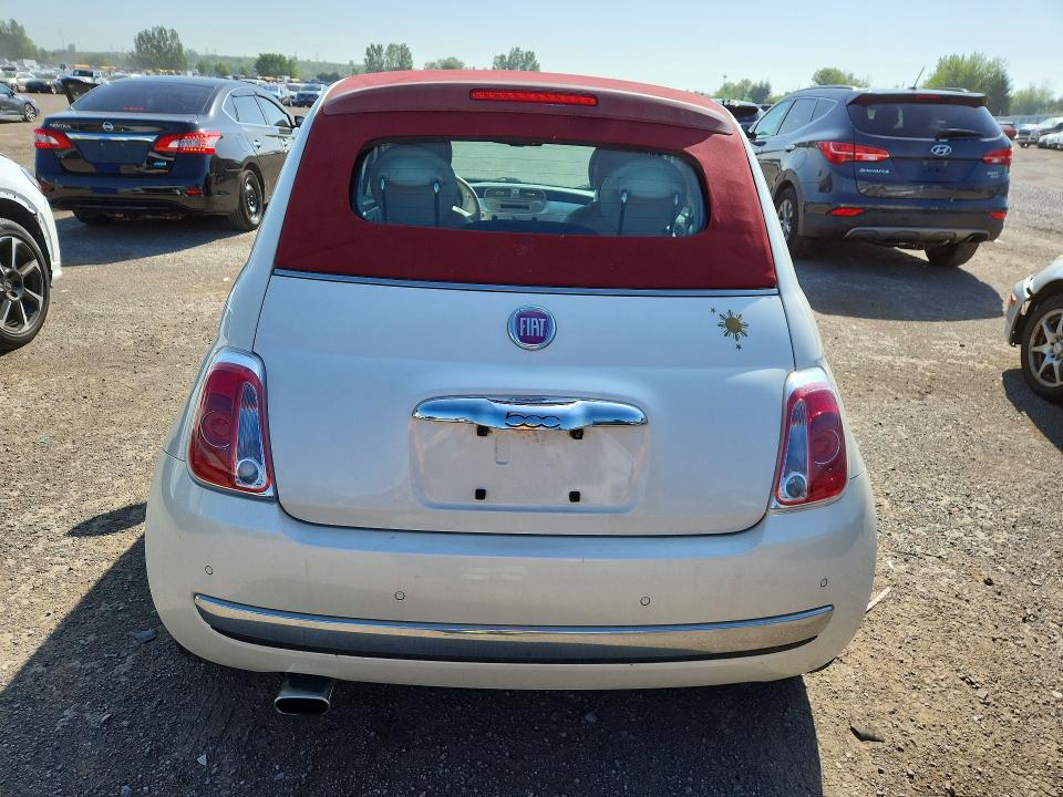 2012 Fiat 500 VIN 3C3CFFER9CT378478 COPART salvage auction — FRONT END, On - Permit Salvage, sold $200 on 2026-08-18 (photo 6)