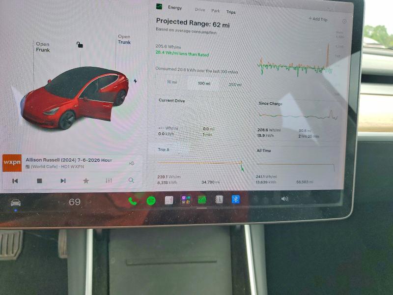 2018 Tesla Model 3 VIN 5YJ3E1EA8JF012941 COPART salvage auction — ROOF, Pa - Certificate Of Salvage, sold $6,100 on 2026-07-14 (photo 9)