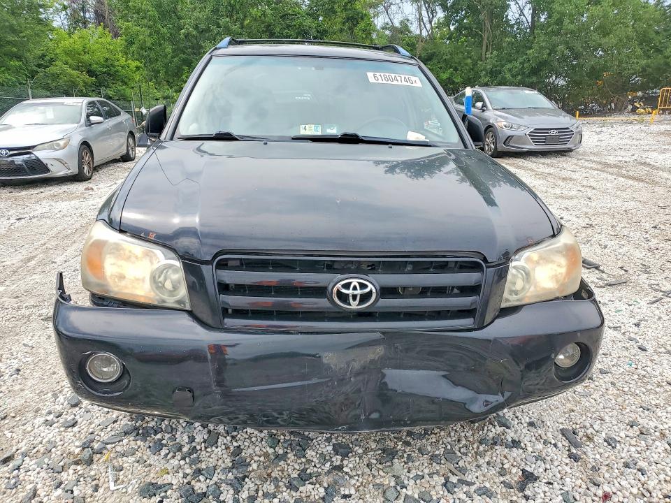 2005 Toyota Highlander VIN JTEDP21A750082019 COPART salvage auction — FRONT END, MD - CERTIFICATE OF TITLE, sold $400 on 2026-07-28 (photo 5)