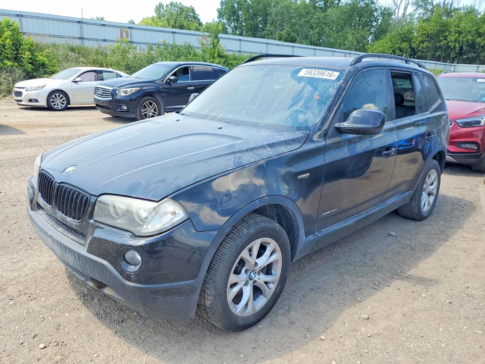 2010 BMW X3 VIN WBXPC9C41AWJ35224 COPART salvage auction — REAR END, MI - CERTIFICATE OF TITLE, sold $875 on 2026-07-15 (photo 1)