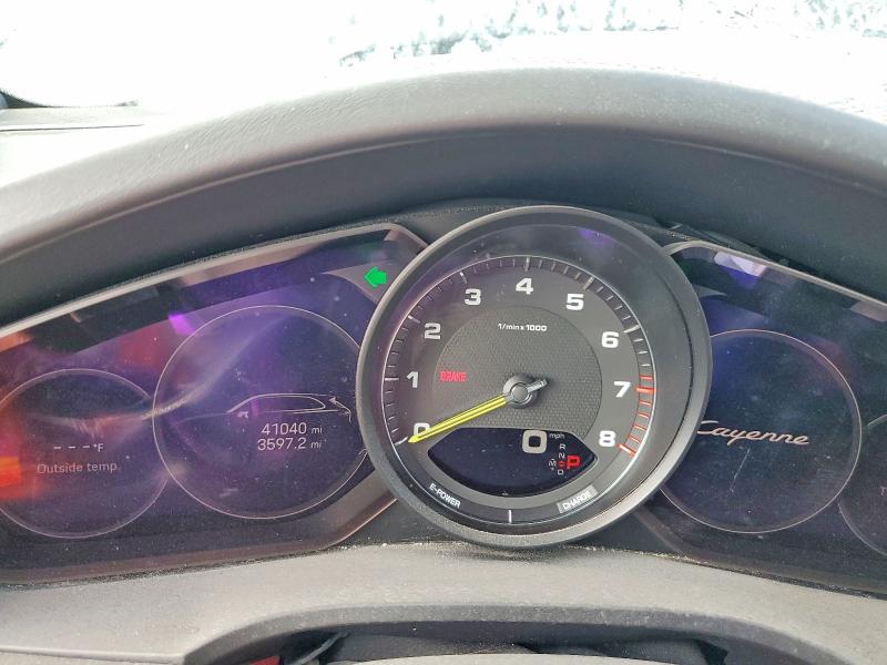 2023 Porsche Cayenne VIN WP1AE2AY1PDA12004 COPART salvage auction — FRONT END, VA - CERTIFICATE OF TITLE (P), sold $2,600 on 2026-07-31 (photo 9)