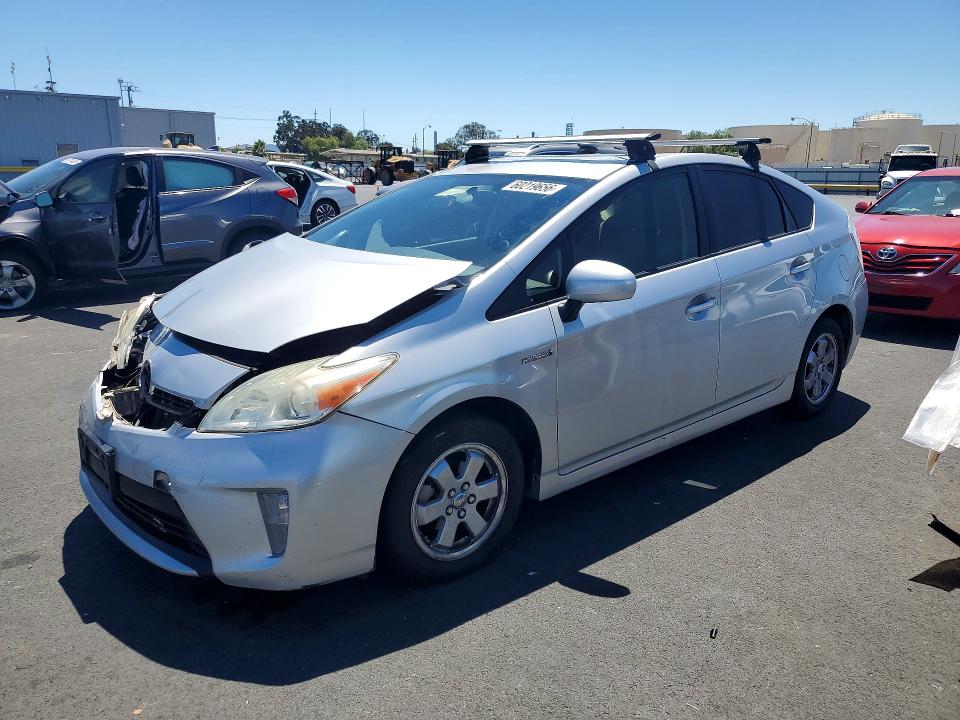 2014 Toyota Prius VIN JTDKN3DU4E1752293 COPART salvage auction — FRONT END, Ca - Salvage Certificate, sold $1,250 on 2026-07-20 (photo 1)