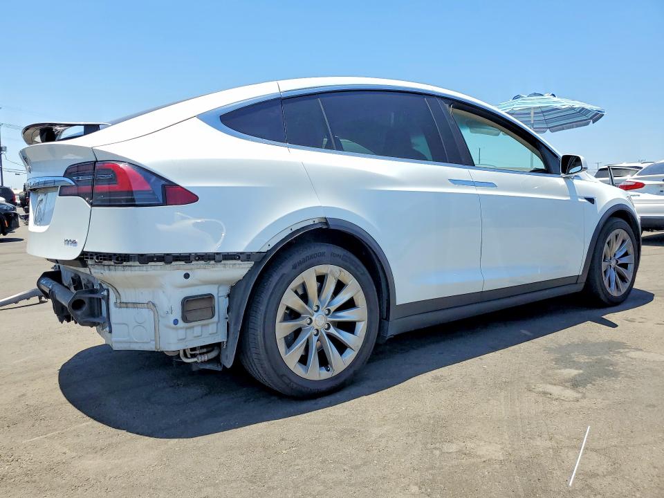 2019 Tesla Model x VIN 5YJXCAE25KF152947 COPART salvage auction — REAR END, Ca - Salvage Certificate, sold $12,900 on 2026-07-22 (photo 3)