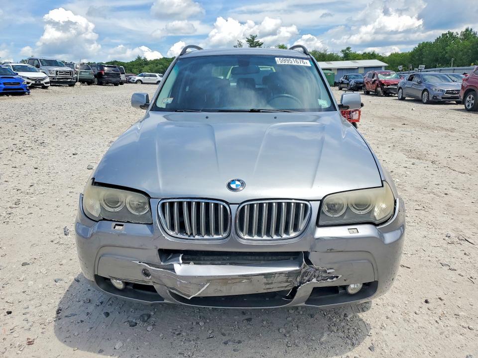 2007 BMW X3 VIN WBXPC93437WF20117 COPART salvage auction — FRONT END, MA - CERT OF TITLE-RECONSTRCTD COLL, sold $375 on 2026-07-22 (photo 5)