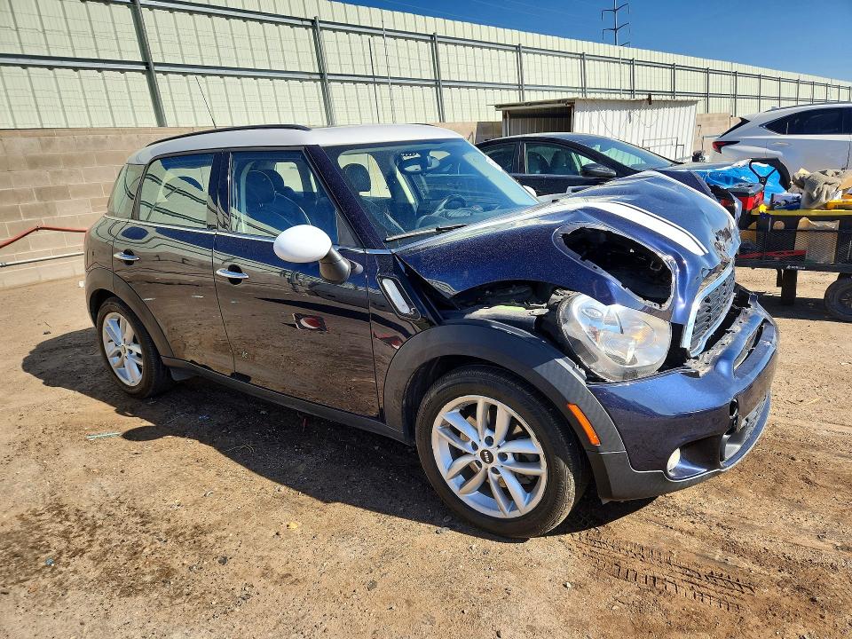 2012 Mini Cooper VIN WMWZC5C54CWL61541 COPART salvage auction — FRONT END, Nm - Cert Of Title-Salvage, sold $200 on 2026-08-17 (photo 4)