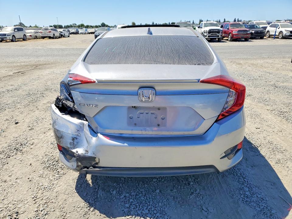 2018 Honda Civic VIN JHMFC1F72JX043757 COPART salvage auction — REAR END, CA - SALVAGE CERTIFICATE, sold $4,050 on 2026-07-28 (photo 6)