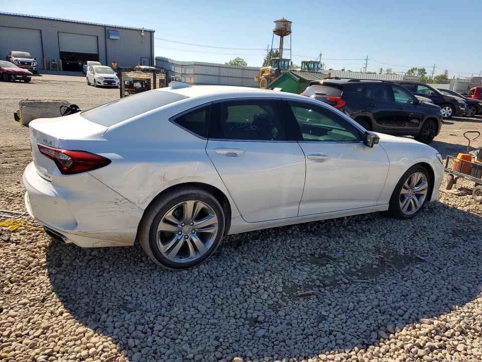 2022 Acura Tlx VIN 19UUB6F45NA001527 COPART salvage auction — REAR END, Il - Salvage Certificate, sold $11,900 on 2026-09-04 (photo 3)